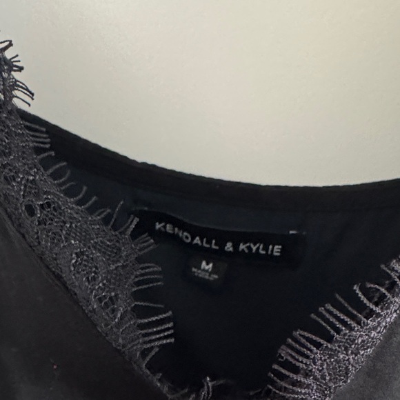 Kendall & Kylie Black Lace Trim Slip Dress - Picture 3 of 3